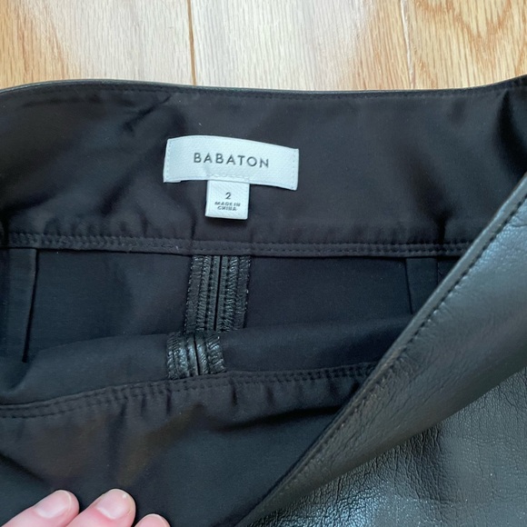 Aritzia midi length leather skirt - Picture 2 of 5